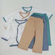 純棉夏季嬰兒綁帶打底衫